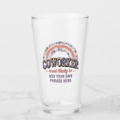 最おもしろいも可能性の高い同僚の贈り物： パーソナライズされた タンブラーグラス (正面)