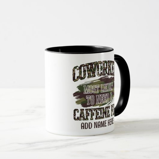 最おもしろいも可能性の高い同僚の贈り物： パーソナライズされた マグカップ (正面右)