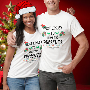最おもしろいも揺れる可能性が高いプレゼントクリスマス2023 Tシャツ