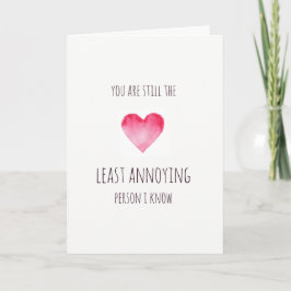 最おもしろいも迷惑な人のバレンタインカード シーズンカード