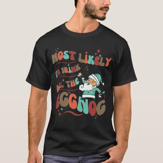 最おもしろいも飲みやすい卵 Tシャツ (正面)