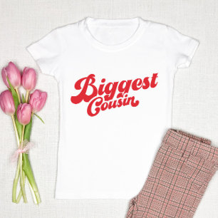 最おもしろい大のいとこ 赤の一致ファミリ ベビーTシャツ