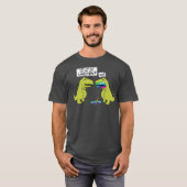 最おもしろい後のユ食べニコーン恐竜？ Tシャツ (正面フル)