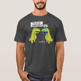 最おもしろい後のユ食べニコーン恐竜? Tシャツ