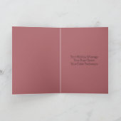 最もあたたかなホリデーの願い 水彩ローソク シーズンカード (内部)