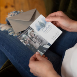 最もあたたかな願い 雪に覆われた常緑樹 シーズンカード