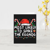 最もありそうな、家族でエッグノッグにスパイクを入れる カード (黄色い花)