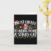 最もありそうな、野良猫を家に連れて帰るペット愛好家チャンピオン カード (黄色い花)