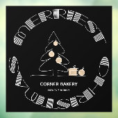 最もおめでたいクリスマス ブラック＆ホワイト ウィンドウサイン (シート3)