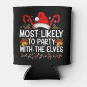 最もおもしろいパーティーに一致するクリスマス 缶クーラー (正面)