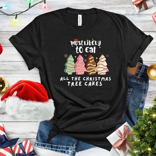 最もおもしろい可能性が高い食べすべてのクリスマスツリー Tシャツ