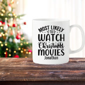 最もおもしろい可能性の高いクリスマス映画を見る コーヒーマグカップ