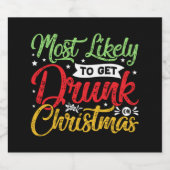 最もおもしろい可能性の高いク飲リスマスパーティー ビールラベル (シングルラベル)