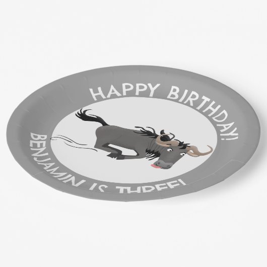 最もおもしろい激しパーソナライズされたい誕生日 ペーパープレート (アングル)