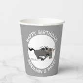 最もおもしろい激しパーソナライズされたい誕生日 紙コップ (裏面)