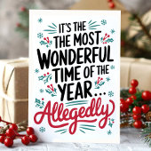 最もおもしろい素晴らしい時間の申し立てはクリスマス シーズンカード