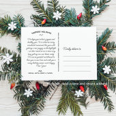 最もお祭り気分を高めるホリデー写真 フェスティブ ピンク グリーン プライド シーズンポストカード