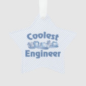最もかっこいいエンジニアの氷 オーナメント (正面)