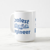 最もかっこいいエンジニアの氷 コーヒーマグカップ (正面左)