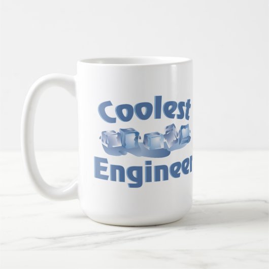 最もかっこいいエンジニアの氷 コーヒーマグカップ (左)