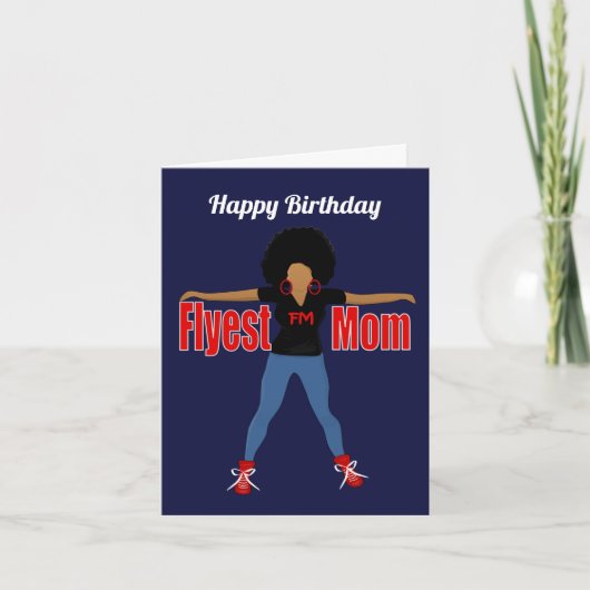 最もかっこいいママ アフリカ系アメリカ人生誕祭カード カード (正面)