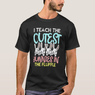 最もかわいいウサギをイースターに教えてますT Tシャツ