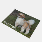 最もかわいいシーズー（犬） Tzu ドアマット (アングル)