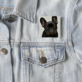 最もかわいいフレンチ・ブルドッグの子犬 缶バッジ (インサイチュ)