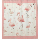 最もかわいいフンボ鳥の群れ シャワーカーテン (正面)