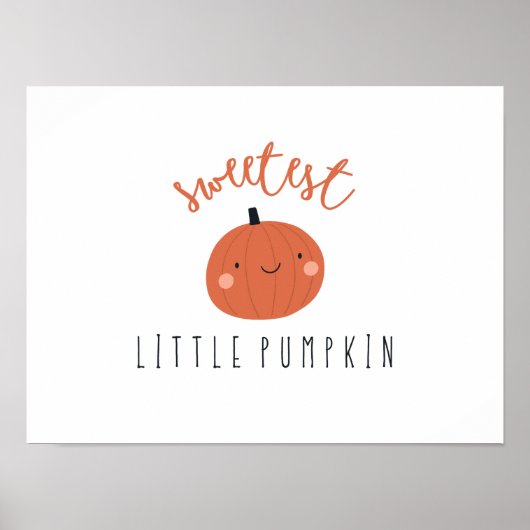 最もかわいいリトルパンプキン ポスター印刷 デジタル ポスター (正面)