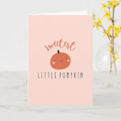 最もかわいいリトルパンプキン cute カード (黄色い花)