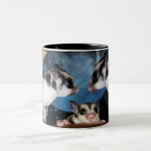 最もかわいい砂糖のグライダー- moonbeams ツートーンマグカップ (中央)