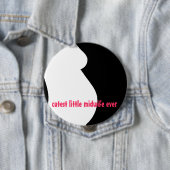 最もかわいく小さい助産婦 缶バッジ (インサイチュ)