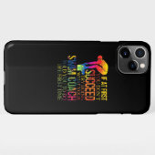 最もし初は泳ぎのコーチに挑戦しない iPhoneケース (裏面横)