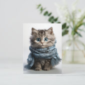 最もふわふわなタビー・キャットのトミー ポストカード (スタンド正面)