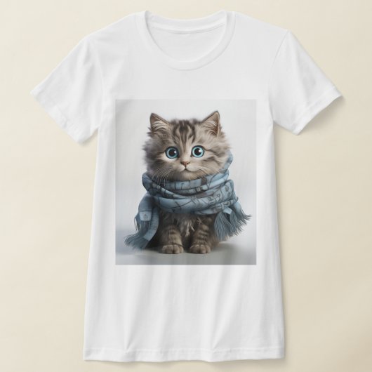 最もふわふわなタビー・キャットのトミー Tシャツ (レイダウン)