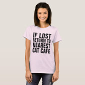 最ももし近い猫のカフェTシャツに戻る Tシャツ (正面フル)