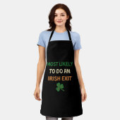 最もアイルランドの出口St patricksを行う可能性がおもしろい高い エプロン (着用した状態)
