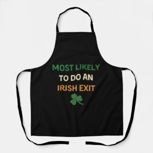 最もアイルランドの出口St patricksを行う可能性がおもしろい高い エプロン