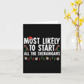 最もイタズラを始める可能性が高い ファミリー Xm カード (黄色い花)