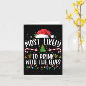 最もエルフと一緒に飲みそうな人 エルフ飲み物 カード (黄色い花)