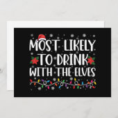 最もエルフと一緒に飲みそうな人 エルフ飲み 招待状 (正面/裏面)