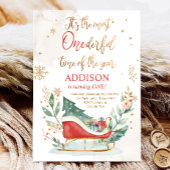 最もオンダーフルタイムウィンターズライファースト誕生日 招待状