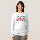 最もオーナメントを壊しそうな家族のクリスマス Tシャツ (正面フル)
