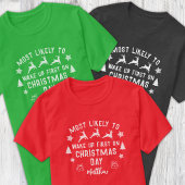 最もカスタム起こりやすい初めてのクリスマス Tシャツ