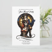 最もキュートなスチームパンクのスケルトン 招待状 (スタンド正面)