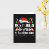 最もクリスマスにサッカーの試合を観る人 カード (黄色い花)