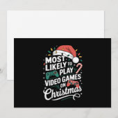 最もクリスマスにビデオゲームをプレイしそうなゲーマー シーズンカード (正面/裏面)