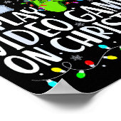 最もクリスマスにビデオゲームをプレイしそう ポスター (角)