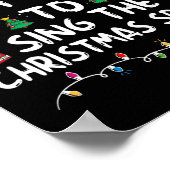 最もクリスマスの歌を歌いそう ポスター (角)